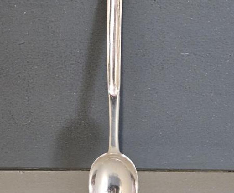 George II Silver Marrow Spoon - Image 2