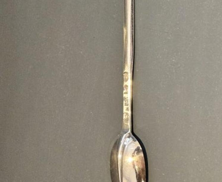 George II Silver Marrow Spoon - Image 3
