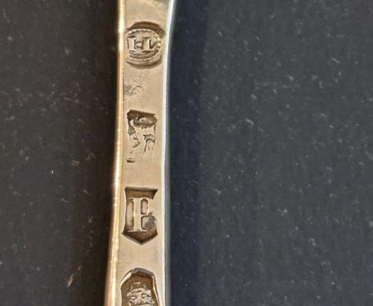 George II Silver Marrow Spoon - Image 5