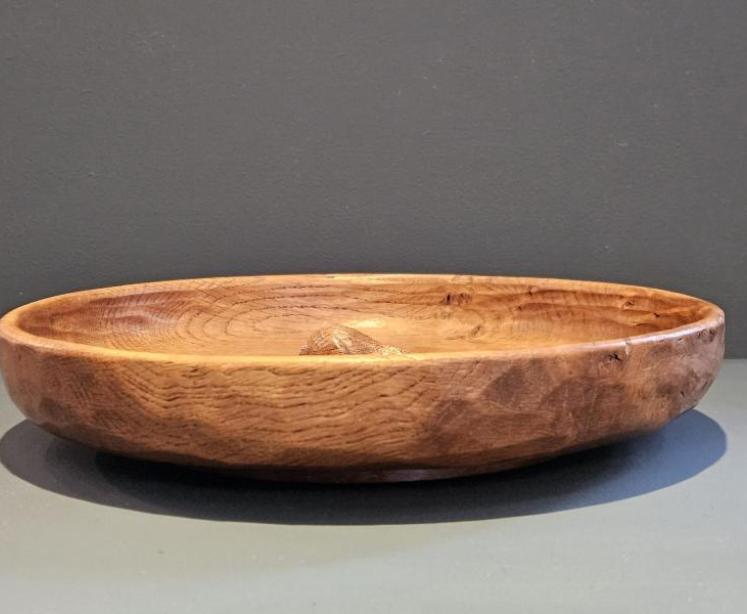 Old Thompson's of Kilburn Mouseman Figured Oak Bowl  - Image 4