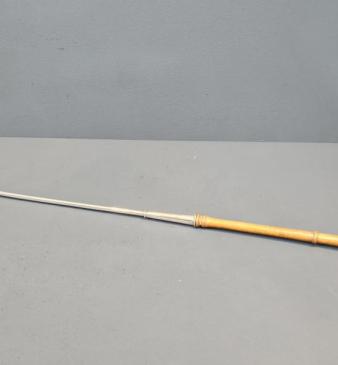 Rare Edwardian Long Handle Cast Silver Snuffer