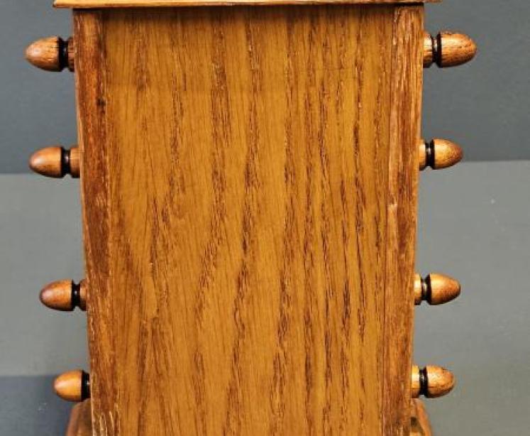 Late Victorian Oak Perpetual Desk Calendar - Image 6