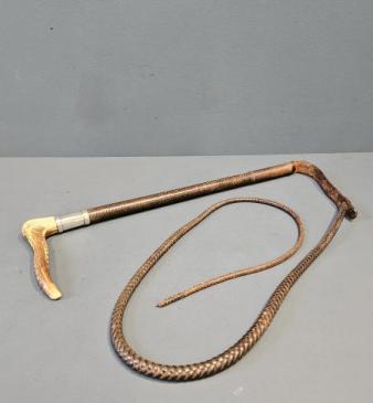 Robson & Cooper Silver Mounted Riding Whip