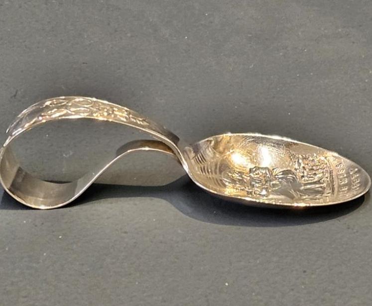 Levi & Salaman Silver Novelty Child's Spoon - Image 1