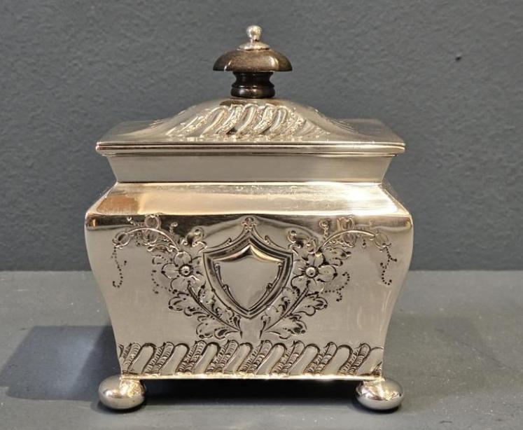 Victorian Silver Tea Caddy  - Image 2