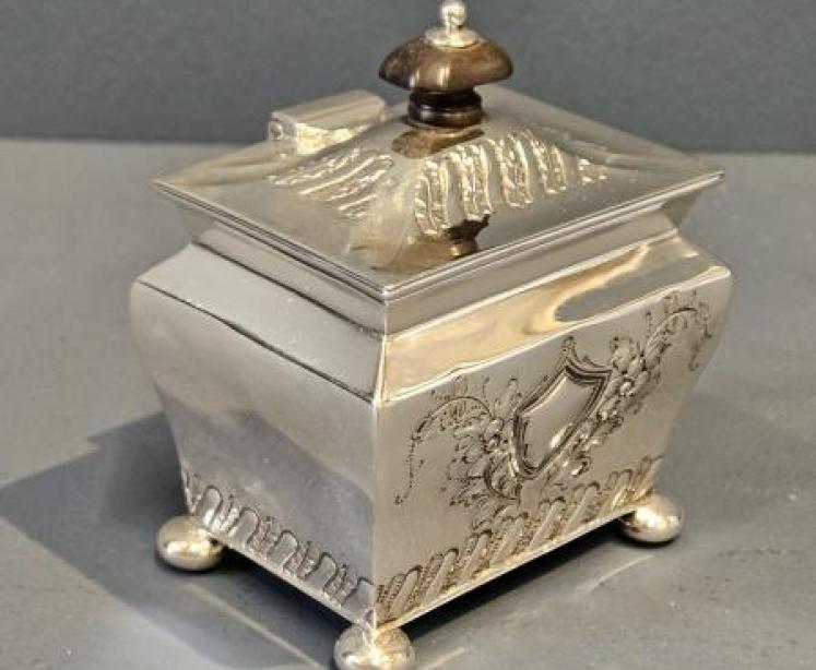 Victorian Silver Tea Caddy  - Image 6