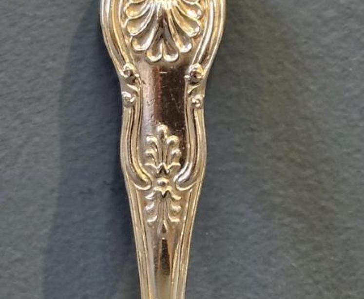 William IV Silver Long Handle Caddy Spoon - Image 2