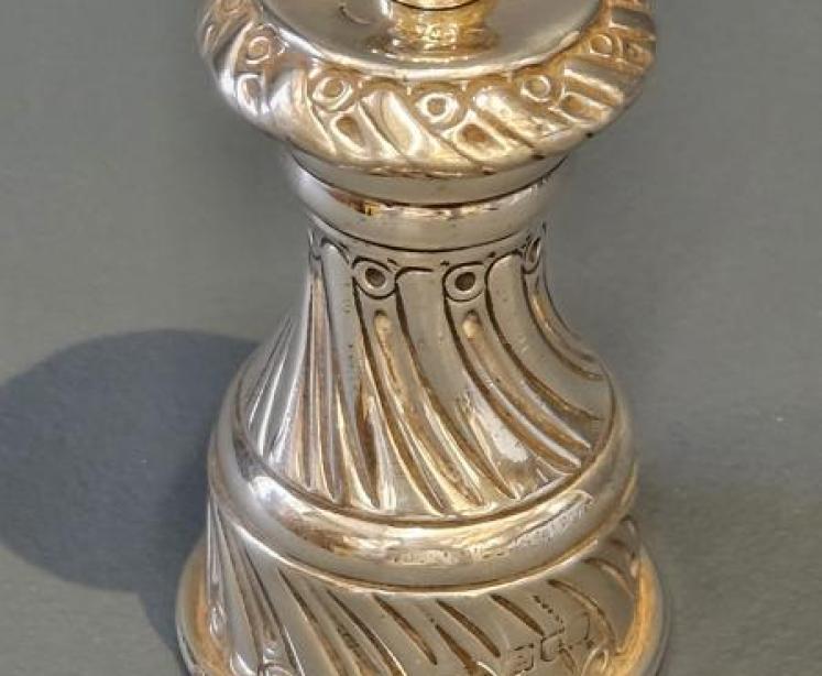 Victorian Silver Pepper Grinder  - Image 1