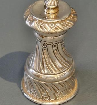 Victorian Silver Pepper Grinder 