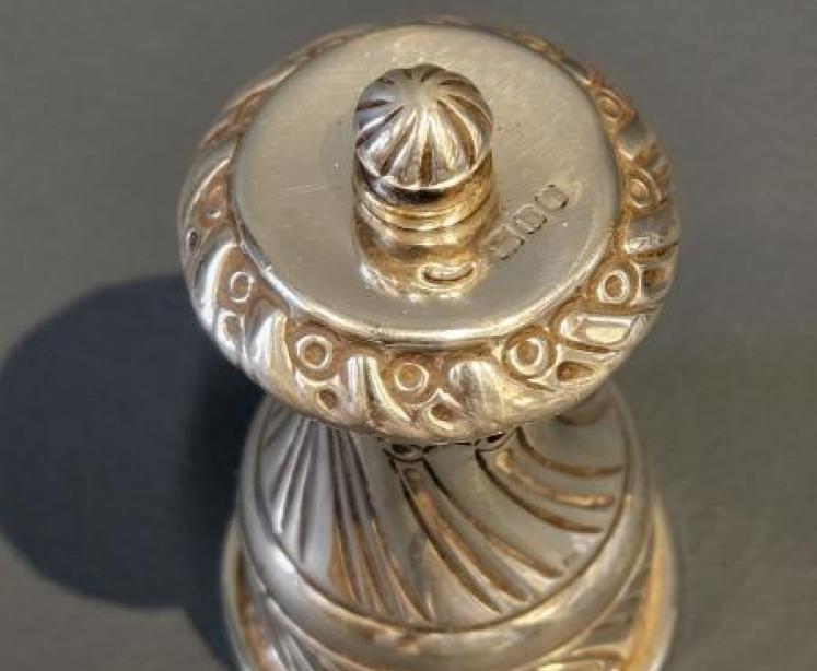 Victorian Silver Pepper Grinder  - Image 5