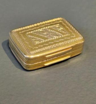 George III Silver Gilt Vinaigrette