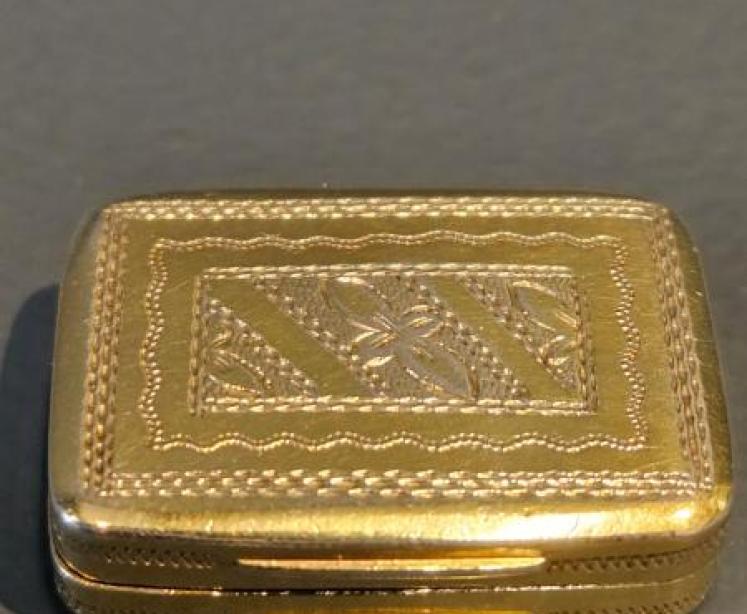 George III Silver Gilt Vinaigrette - Image 5