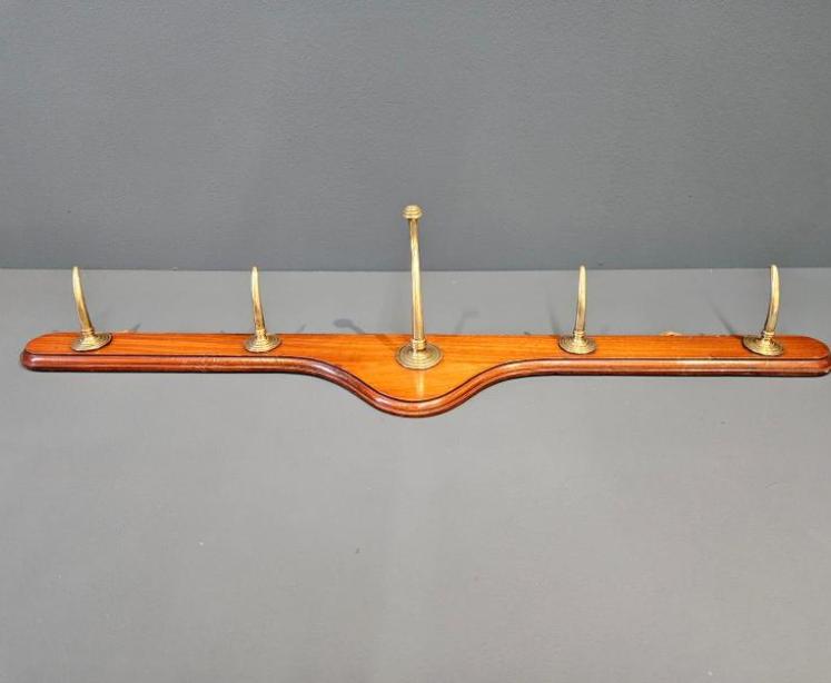 Victorian Walnut Coat and Hat Rack - Image 6