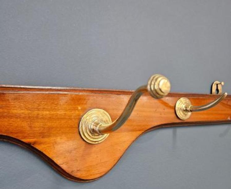 Victorian Walnut Coat and Hat Rack - Image 7