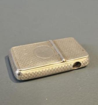 Unusual Mid Victorian Silver Vesta and Cheroot Cutter