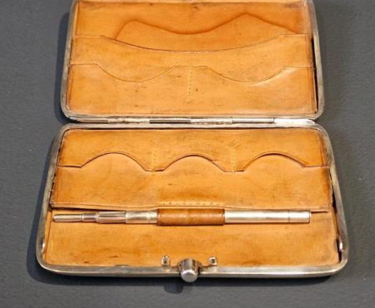 Victorian Silver Card and Stamp Case - Image 2