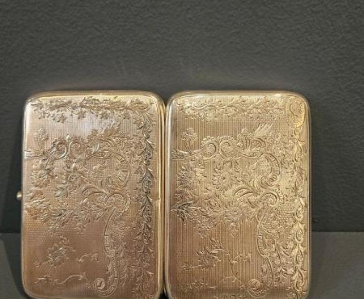 Victorian Silver Card and Stamp Case - Image 4