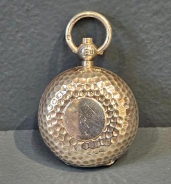 Victorian Planished Silver Sovereign Case