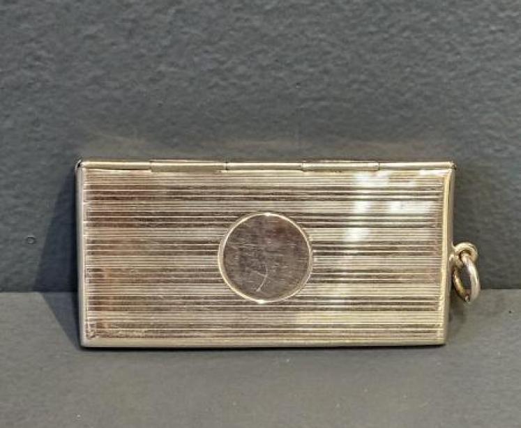 Engine Turned Silver Triple Stamp Envelope - Image 1