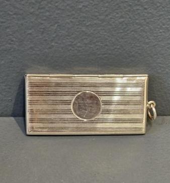 Engine Turned Silver Triple Stamp Envelope