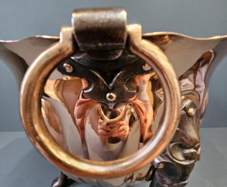 Quality Art Nouveau Copper Planter - Image 7