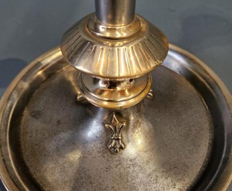 Superb Early Victorian Cast Iron And Bronze Candlesticks - Image 7