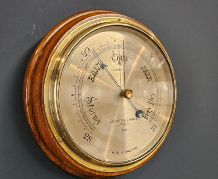 Negretti & Zambra Walnut Barometer - Image 1