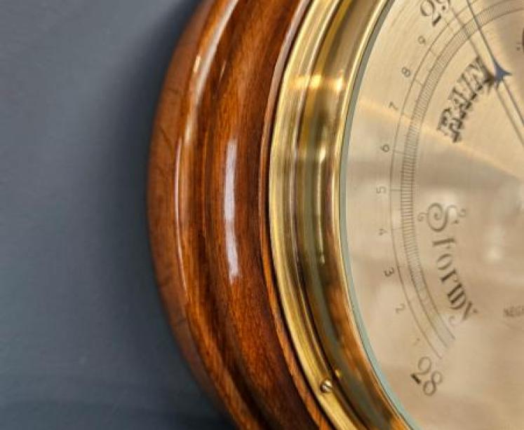 Negretti & Zambra Walnut Barometer - Image 2