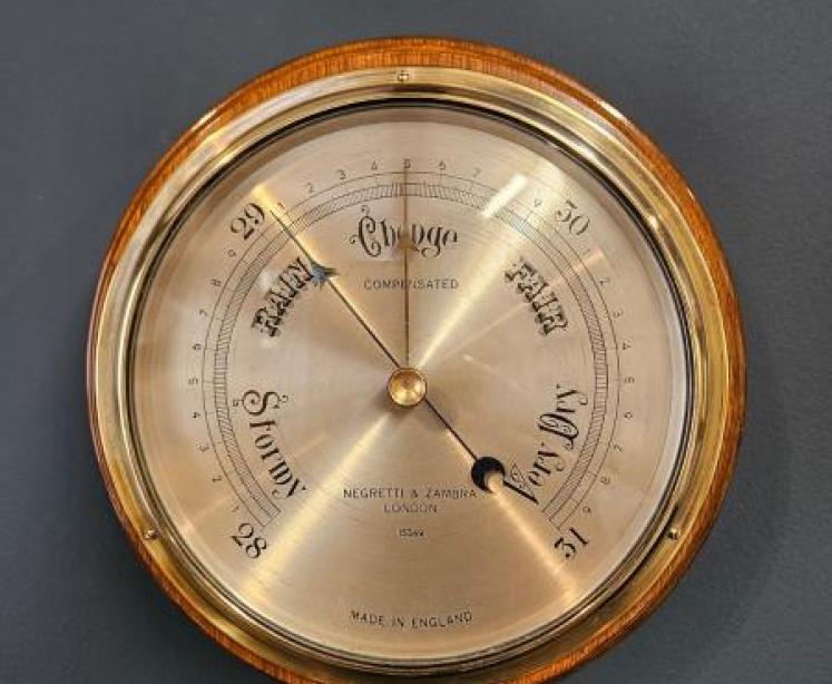 Negretti & Zambra Walnut Barometer - Image 4