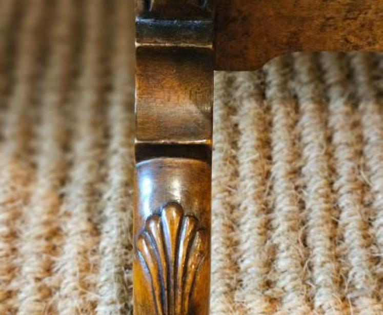 Edwardian Walnut Cheval Mirror - Image 3