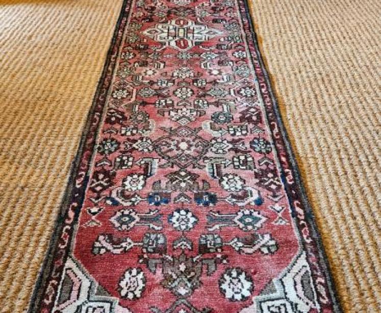 Antique 8' Wool Runner  - Image 2