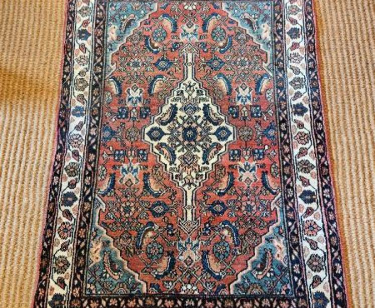 Antique Persian Wool Rug - Image 1