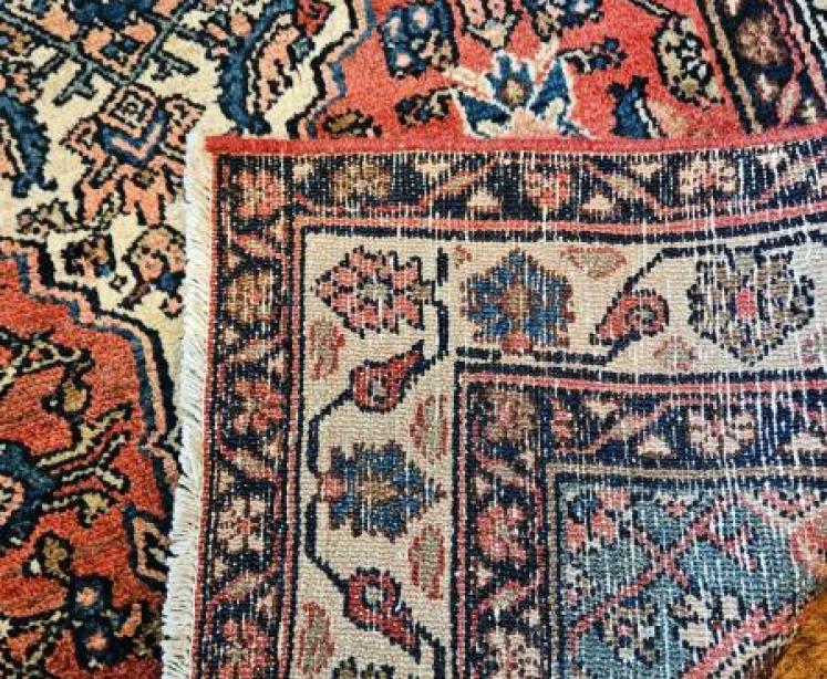Antique Persian Wool Rug - Image 5