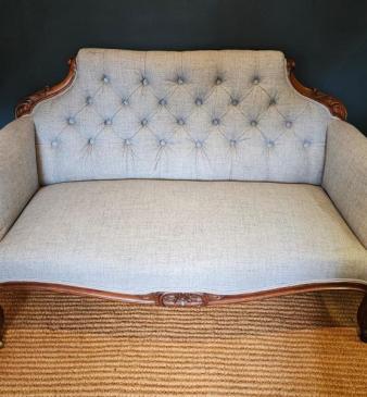 Early Victorian Rosewood Framed Sofa