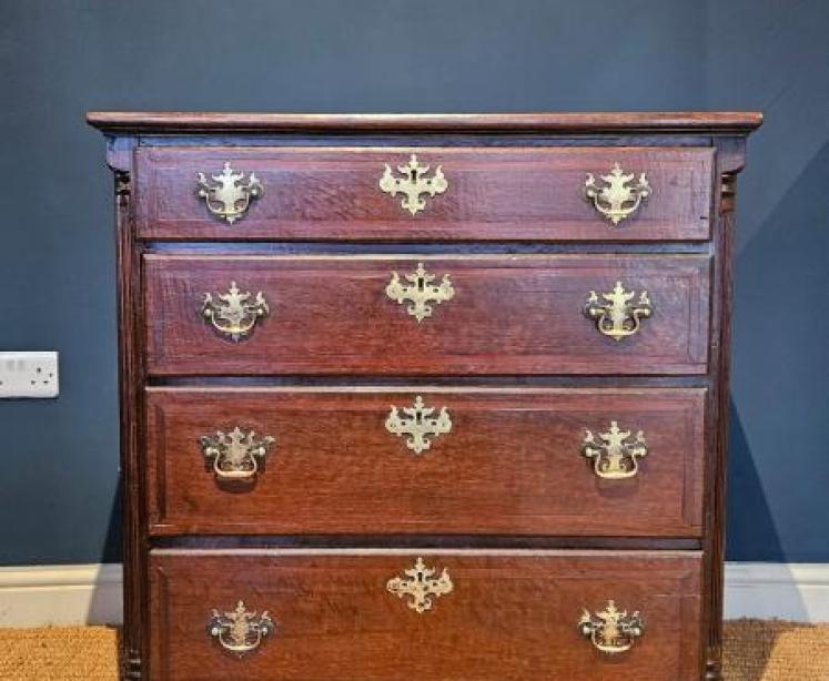 George III Oak Chest of Drawers - Image 1