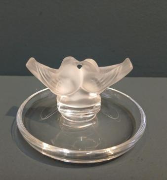 Lalique Kissing Doves Ring Tray