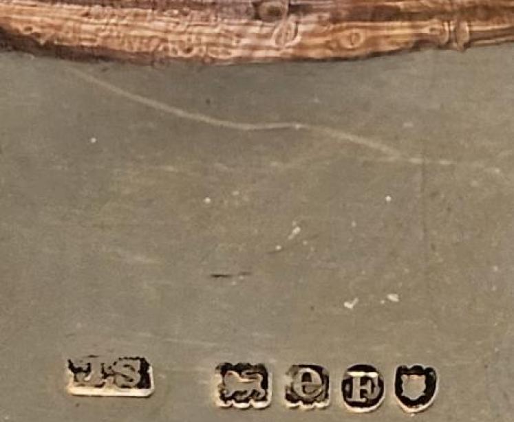 Silver and Dark Red Enamel Travelling Clock - Image 7