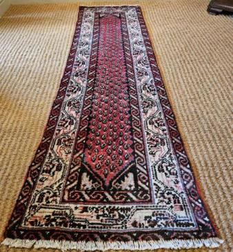Antique Persian Pure Wool Rug Runner