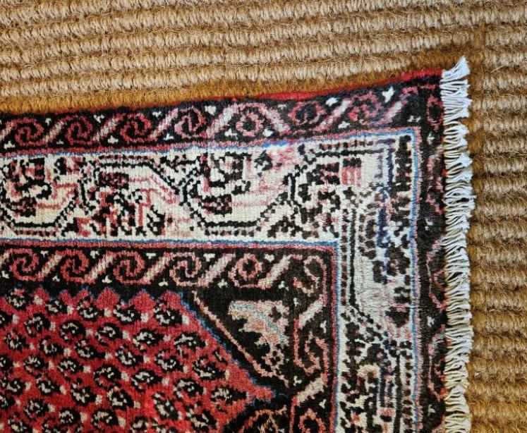 Antique Persian Pure Wool Rug Runner - Image 4