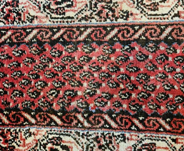 Antique Persian Pure Wool Rug Runner - Image 7