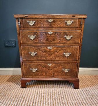 Small Walnut Bachelors Chest