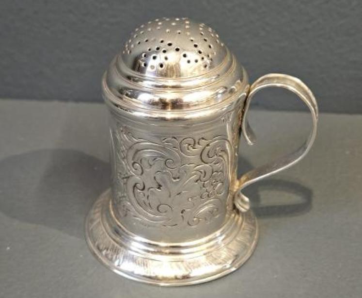 Victorian Silver Flour Sifter - Image 1