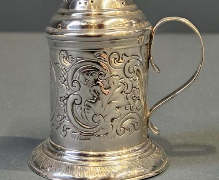 Victorian Silver Flour Sifter - Image 2