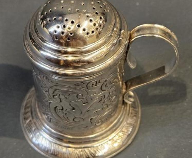 Victorian Silver Flour Sifter - Image 7