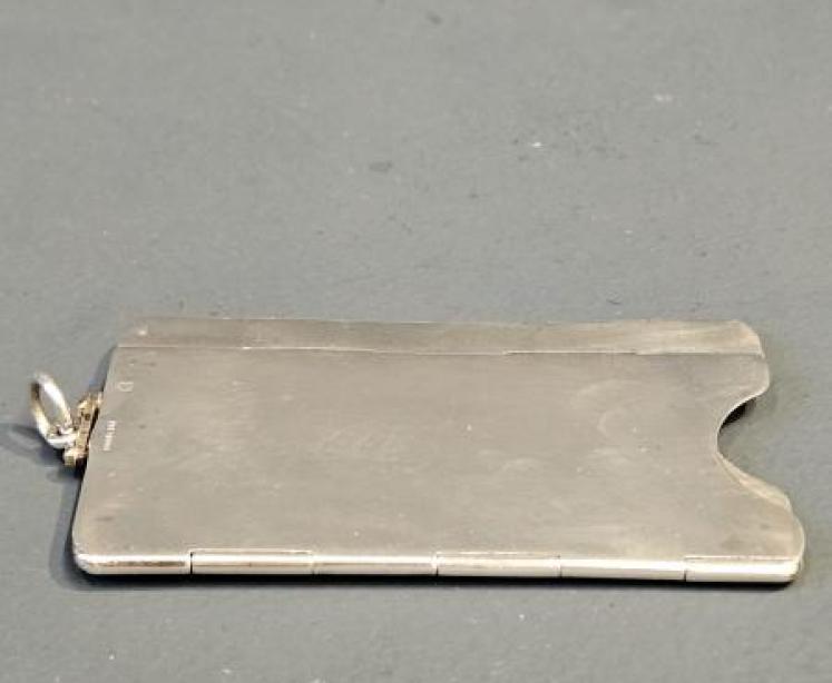 Rare Silver Collapsible Calling Card Case - Image 1