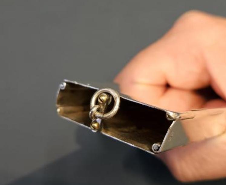 Rare Silver Collapsible Calling Card Case - Image 6