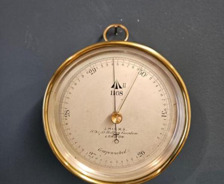 Victorian Marine Barometer by Hicks - Image 1