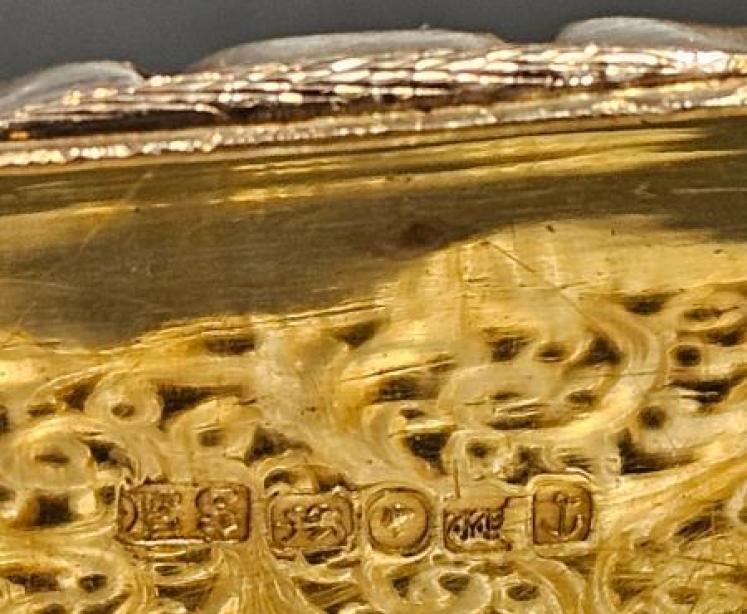 Large Early Victorian Silver Vinaigrette - Image 6