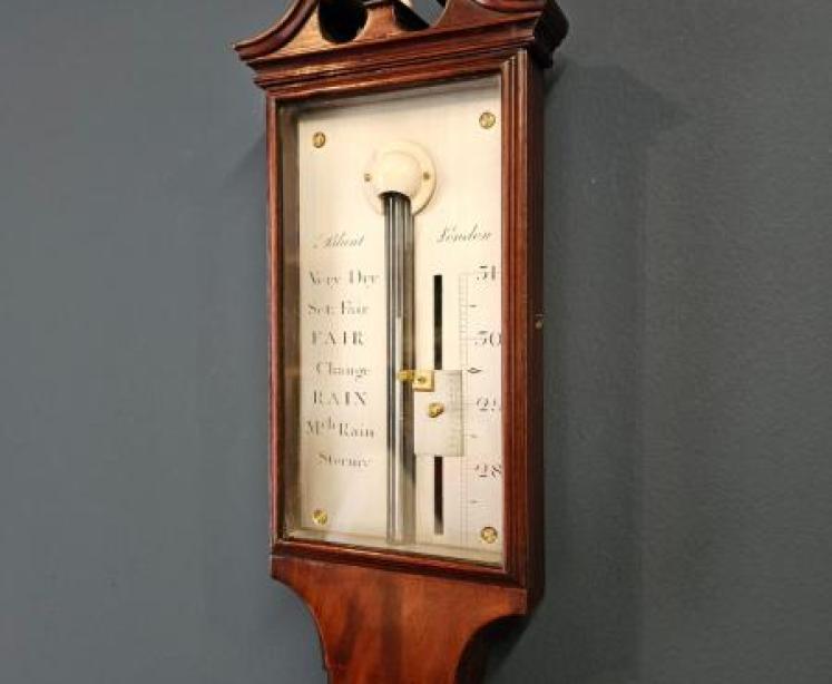 Fine George III Stick Barometer by Blunt, London - Image 2