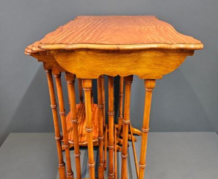 Nest of Edwardian Occasional Tables - Image 3
